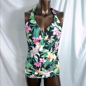 Tommy Bahama Orchid Garden reversible Tankini - XL - New